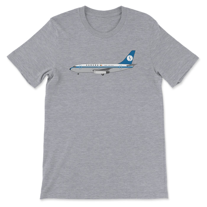 Sabena Boeing 737 Unisex T-Shirt - Athletic Heather