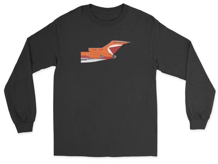 CP Air Boeing 727 Tail Section Unisex Long Sleeve T-Shirt - Black
