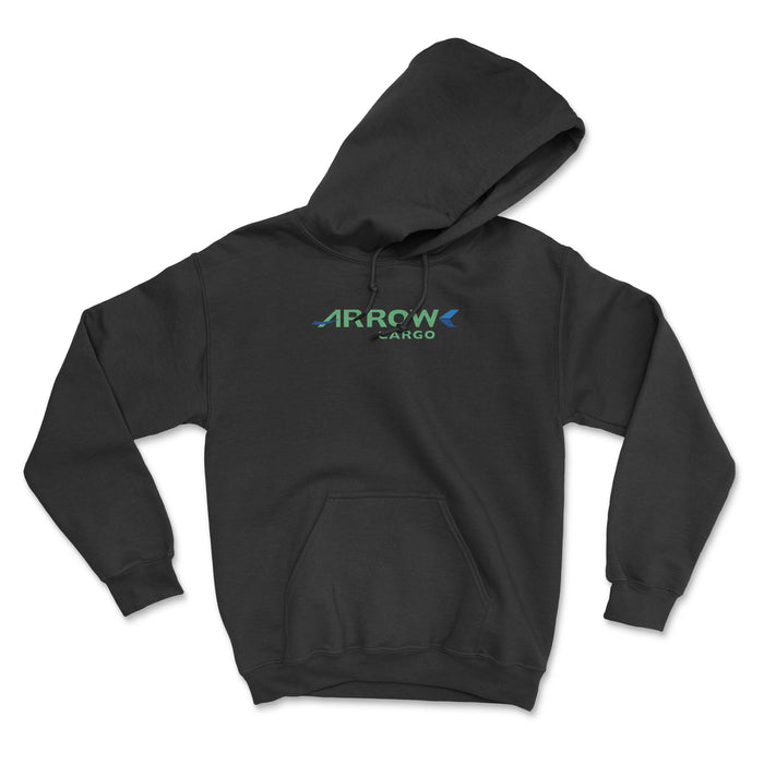 Arrow Cargo Unisex Hoodie - Black