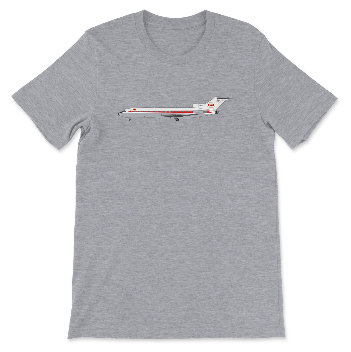 TWA Boeing 727 Unisex T-Shirt - Athletic Heather