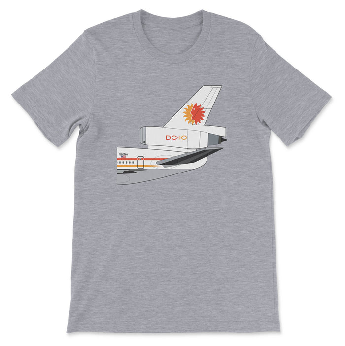 National Airlines McDonnell Douglas DC-10 Tail Section Unisex T-Shirt - Athletic Heather