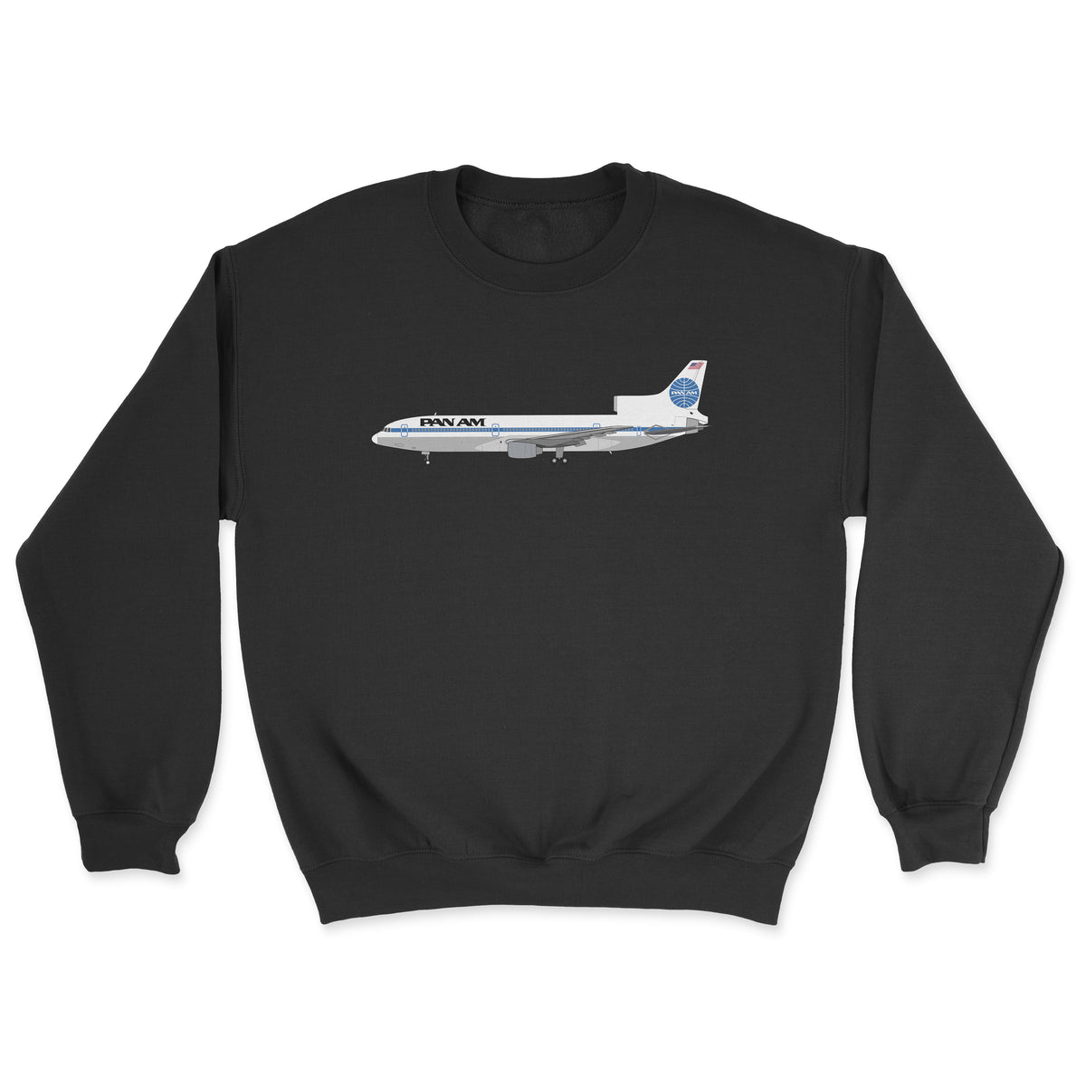 Pan Am Lockheed L-1011 TriStar Unisex Sweatshirt - Black
