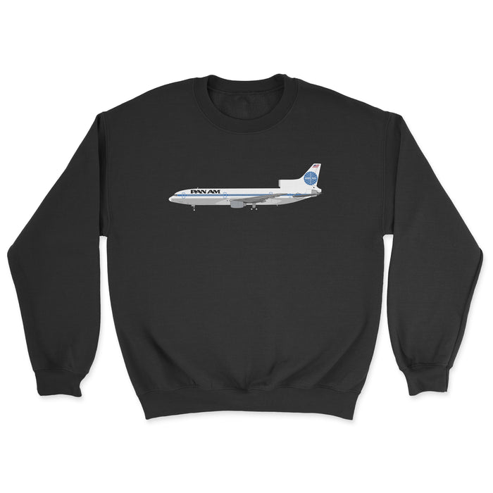 Pan Am Lockheed L-1011 TriStar Unisex Sweatshirt - Black