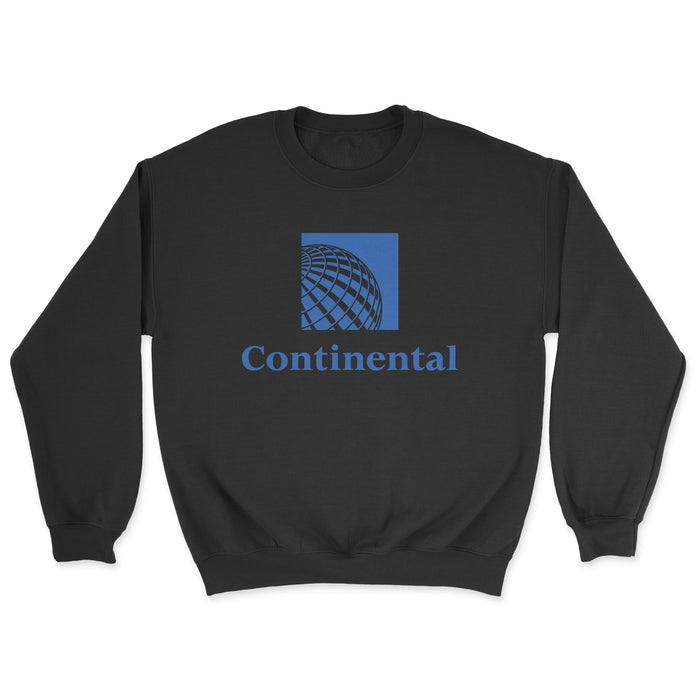 Continental Airlines Unisex Sweatshirt - Black