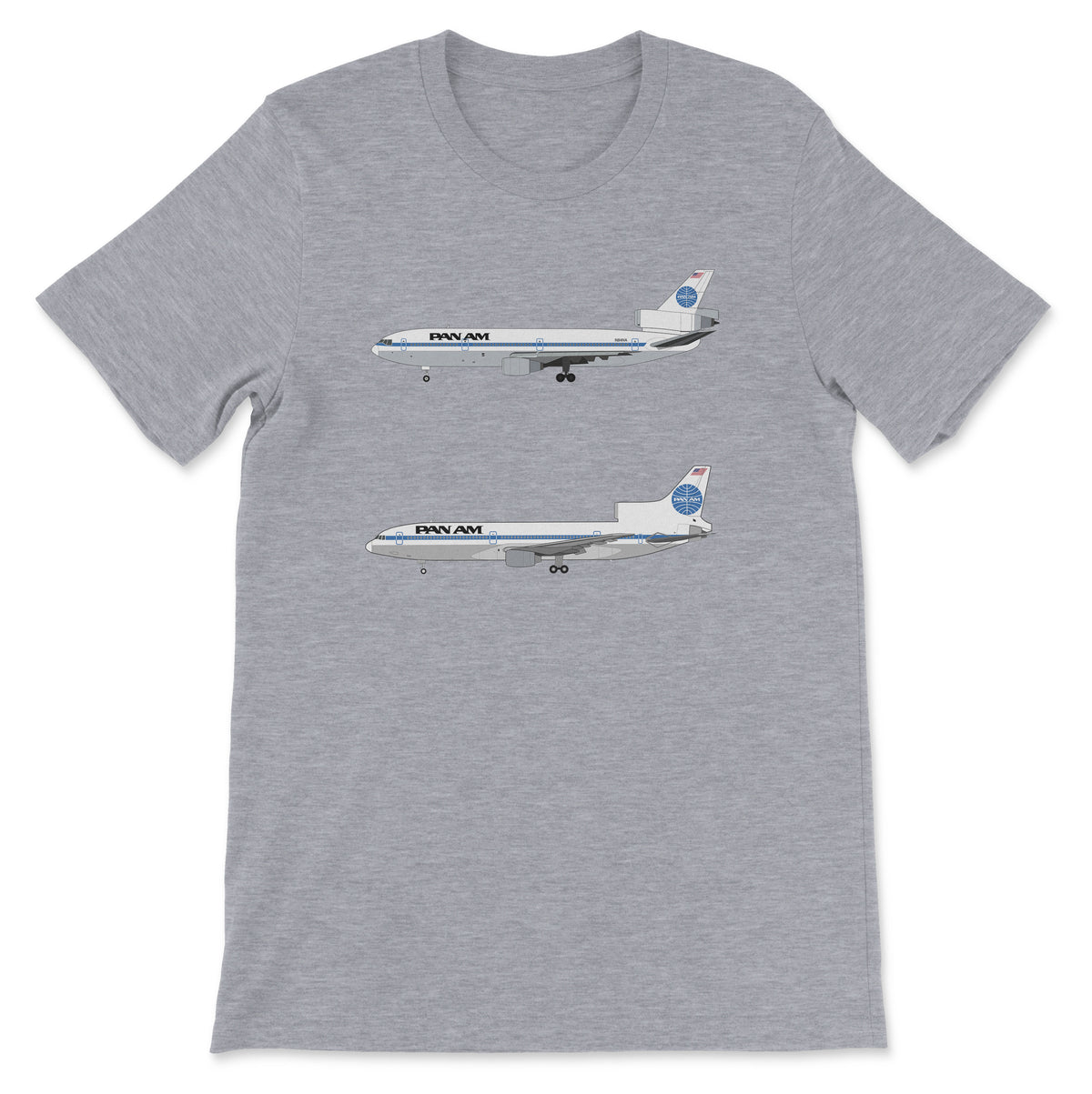 Pan Am DC-10, L-1011 Unisex T-Shirt - Athletic Heather