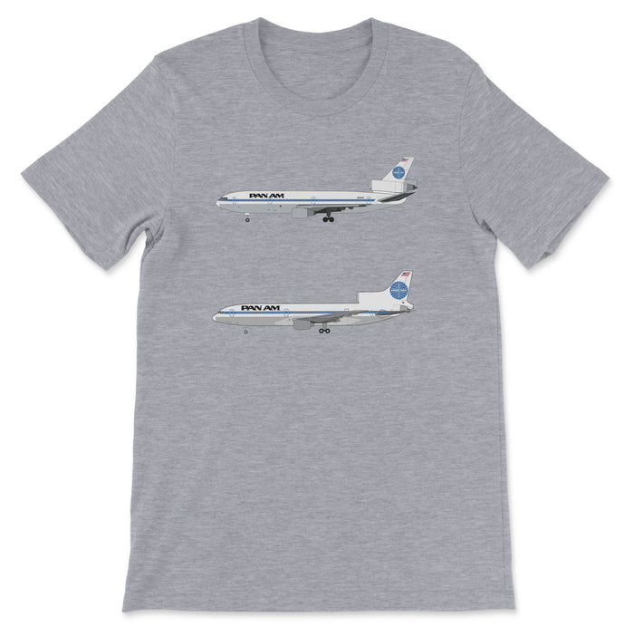 Pan Am DC-10, L-1011 Unisex T-Shirt - Athletic Heather