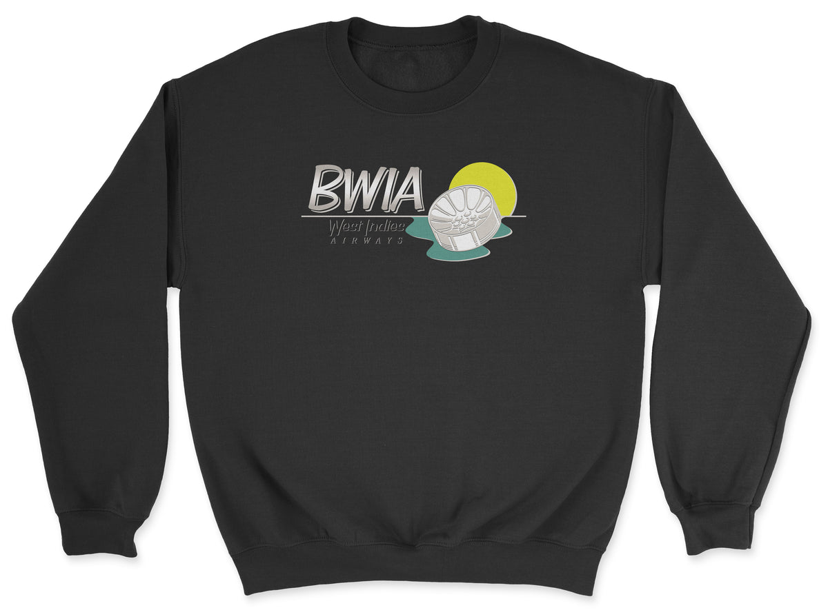 BWIA West Indies Airways Unisex Sweatshirt - Black