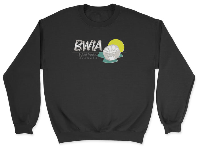 BWIA West Indies Airways Unisex Sweatshirt - Black