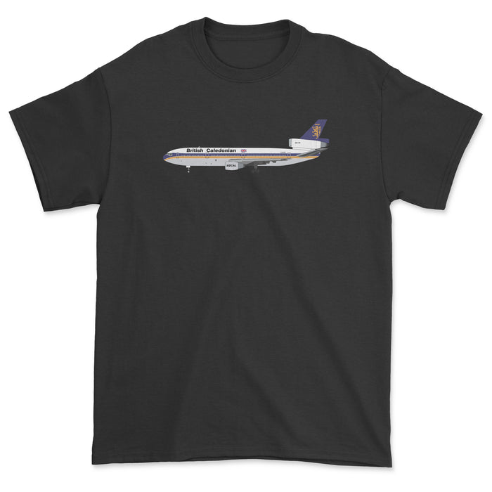 British Caledonian McDonnell Douglas DC-10 Unisex T-Shirt - Black