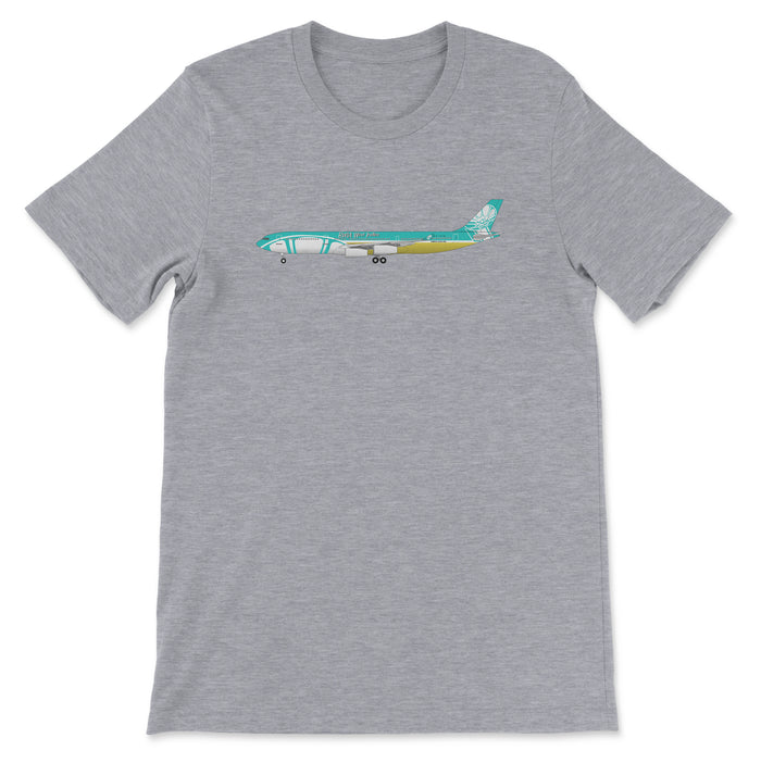 BWIA West Indies Airways Airbus A340 Unisex T-Shirt - Athletic Heather