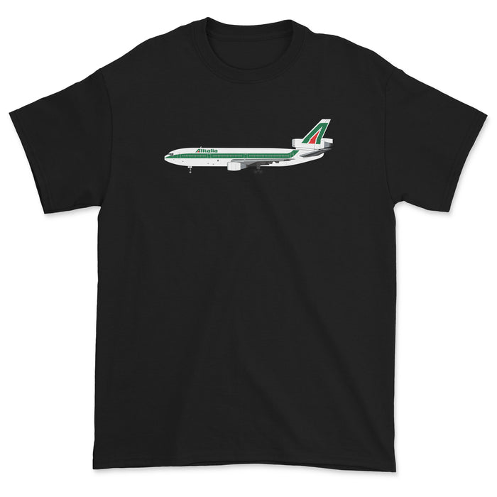 Alitalia McDonnell Douglas DC-10 Unisex T-Shirt - Black