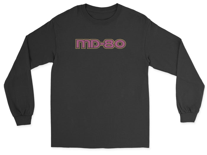 McDonnell Douglas MD-80 Unisex Long Sleeve T-Shirt - Black