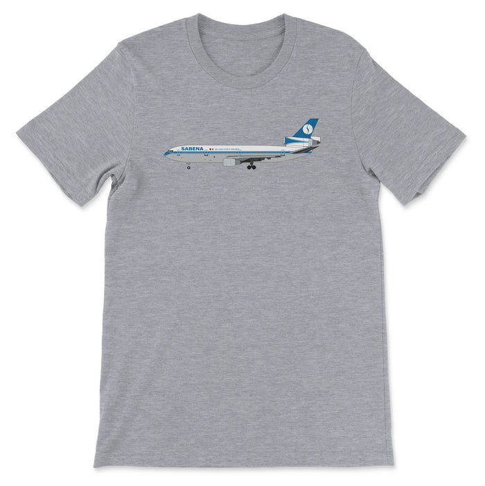 Sabena McDonnell Douglas DC-10 Unisex T-Shirt - Athletic Heather
