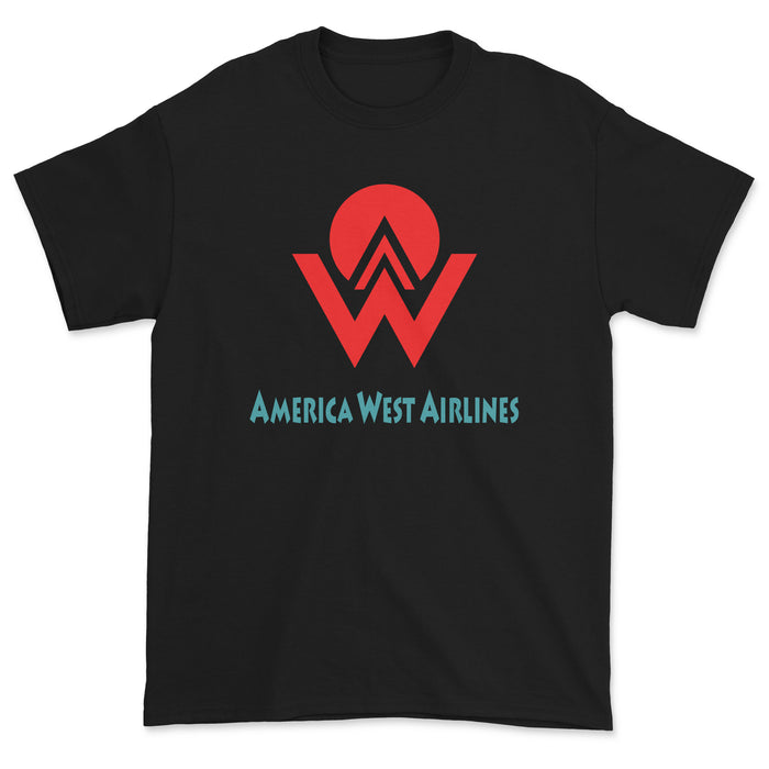 America West Airlines Unisex T-Shirt - Black