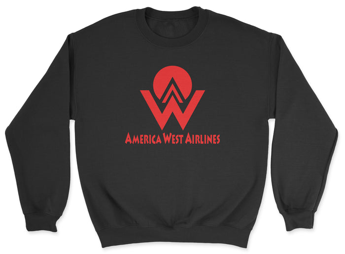 America West Airlines Unisex Sweatshirt - Black