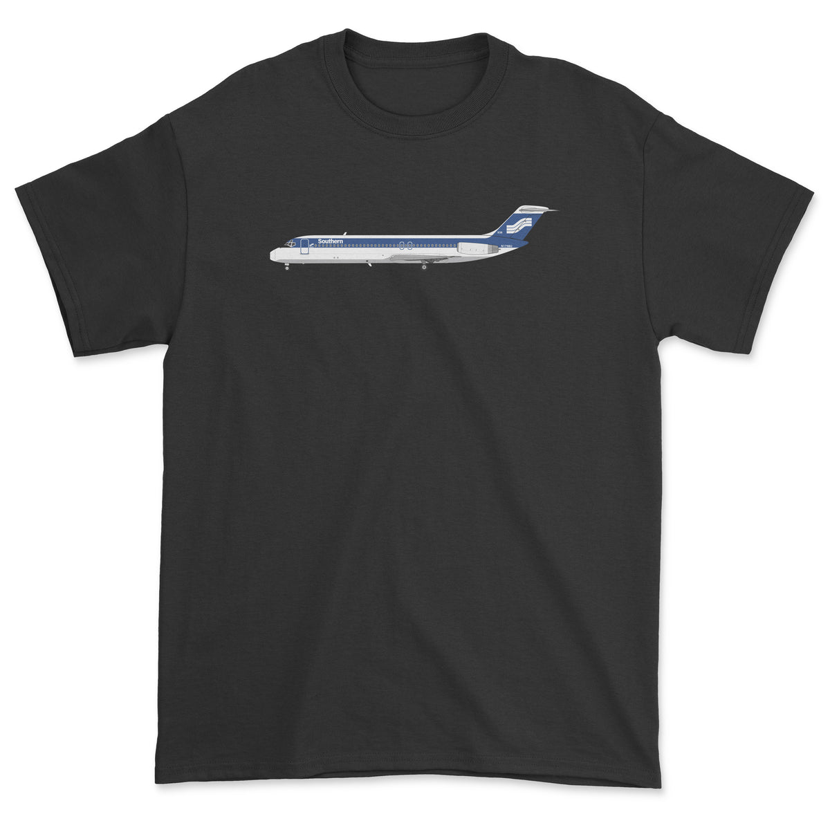Southern Airways McDonnell Douglas DC-9 Unisex T-Shirt - Black
