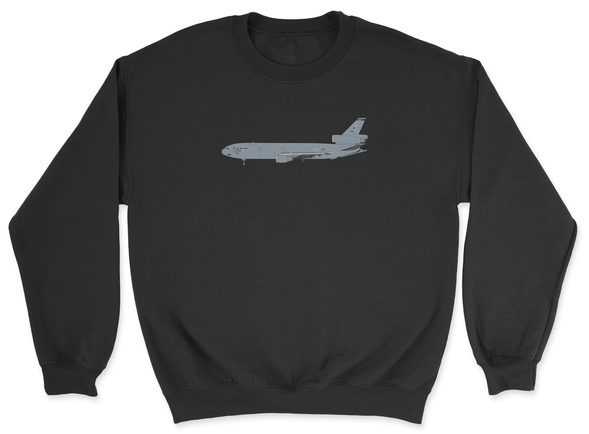United States Air Force USAF McDonnell Douglas KC-10 Extender Unisex Sweatshirt - Black