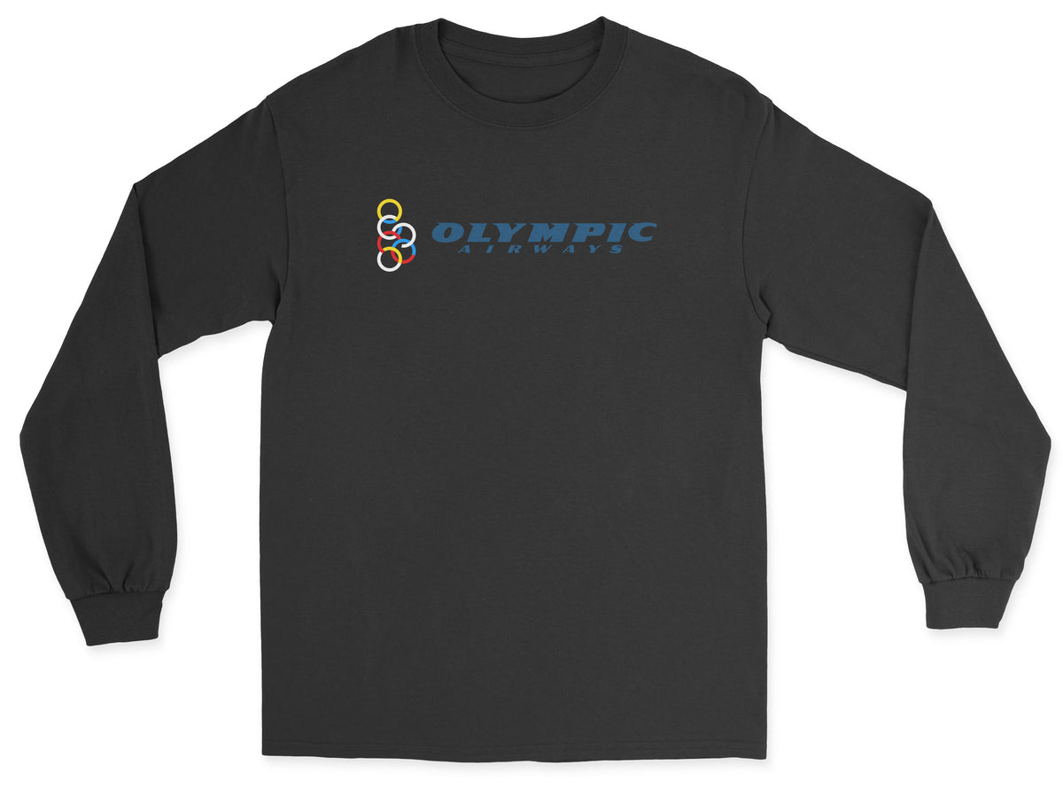 Olympic Airways Unisex Long Sleeve T-Shirt - Black