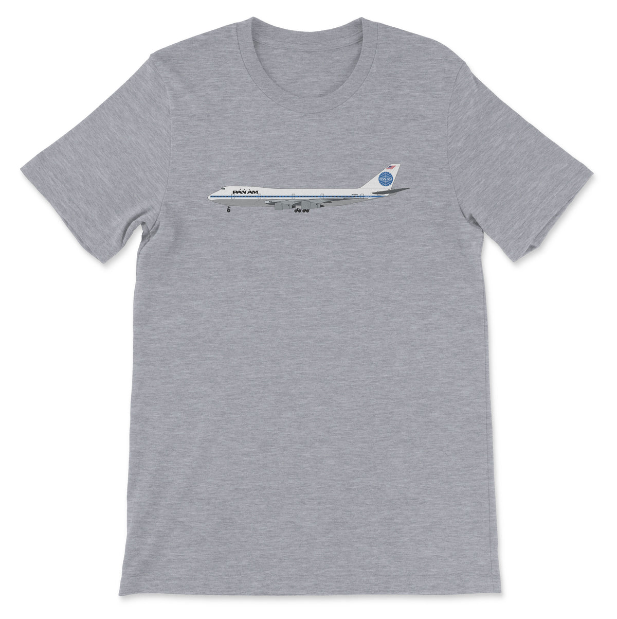 Pan Am Boeing 747 Unisex T-Shirt - Athletic Heather