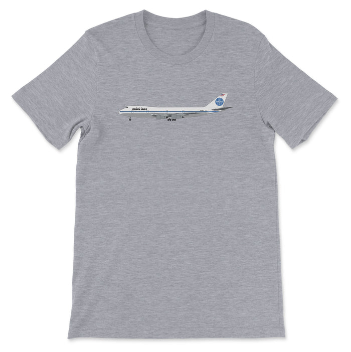 Pan Am Boeing 747 Unisex T-Shirt - Athletic Heather