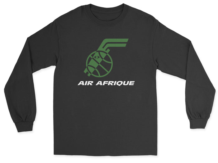 Air Afrique Unisex Long Sleeve T-Shirt - Black