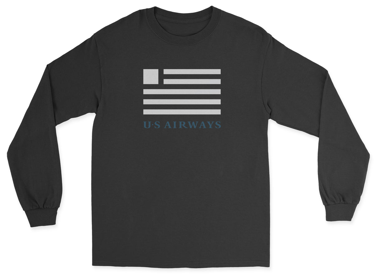 US Airways Unisex Long Sleeve T-Shirt - Black