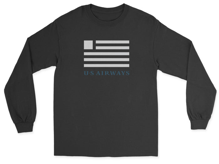 US Airways Unisex Long Sleeve T-Shirt - Black