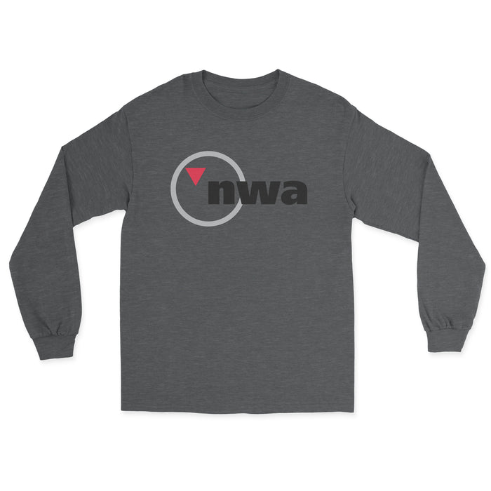 Northwest Airlines Unisex Long Sleeve T-Shirt - Dark Heather