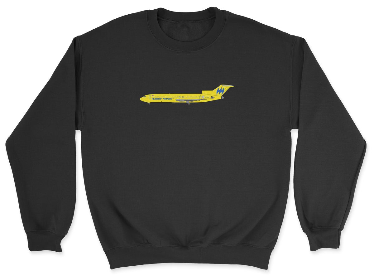 Hughes Airwest Boeing 727 Unisex Sweatshirt - Black
