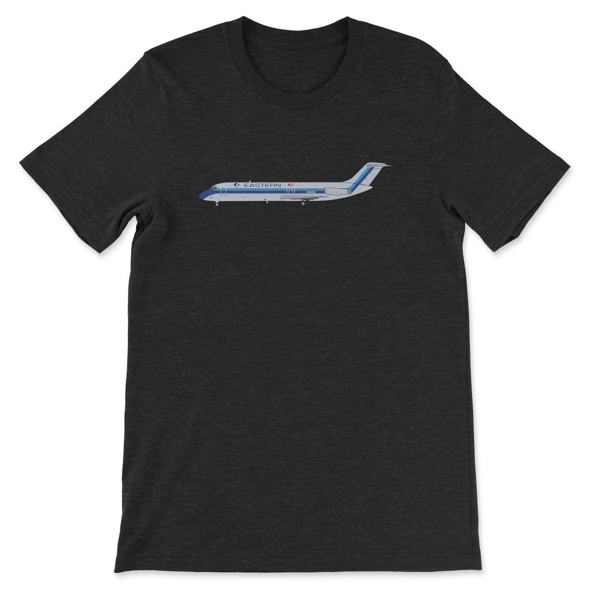 Eastern Airlines McDonnell Douglas DC-9 Unisex T-Shirt - Black Heather