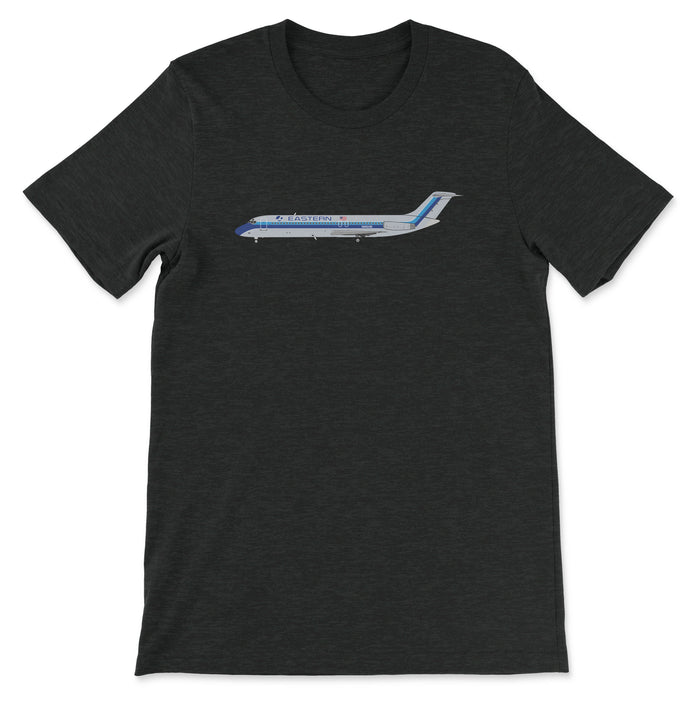 Eastern Airlines McDonnell Douglas DC-9 Unisex T-Shirt - Black Heather