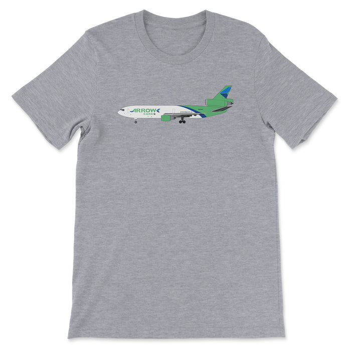 Arrow Cargo McDonnell Douglas DC-10 Unisex T-Shirt - Athletic Heather