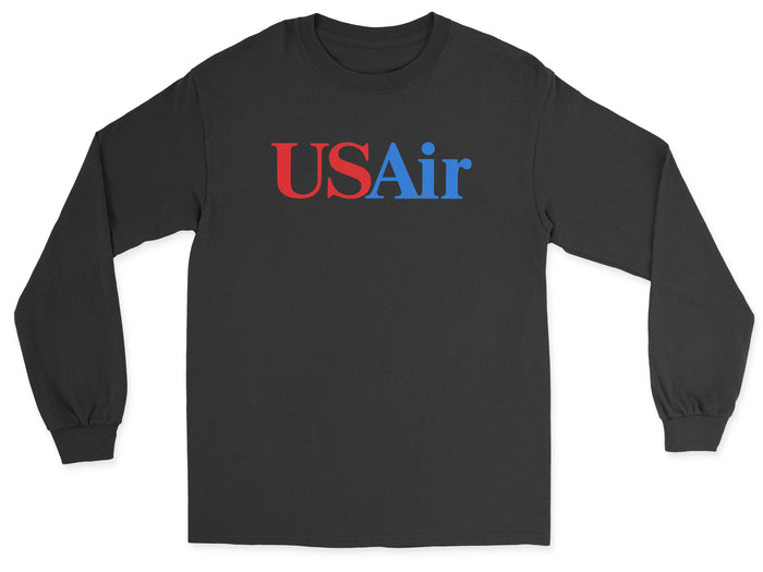 USAir Unisex Long Sleeve T-Shirt - Black
