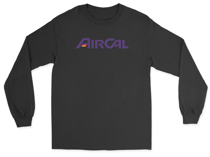 AirCal (Air California) Unisex Long Sleeve T-Shirt - Black
