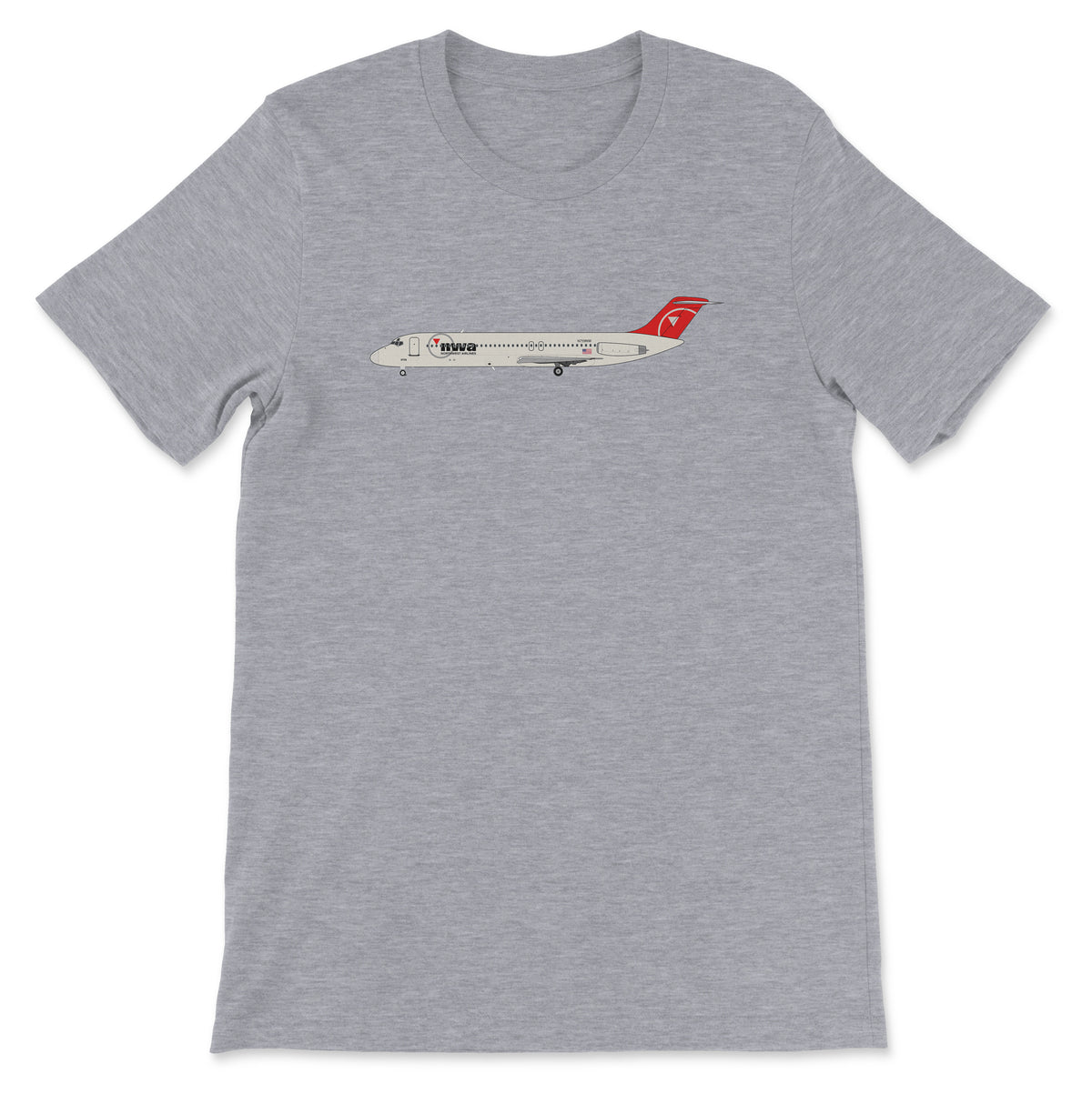 Northwest Airlines Mcdonnell Douglas DC-9-41 Unisex T-Shirt - Athletic Heather