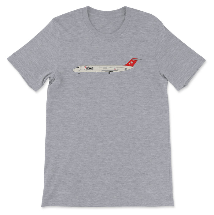 Northwest Airlines Mcdonnell Douglas DC-9-41 Unisex T-Shirt - Athletic Heather