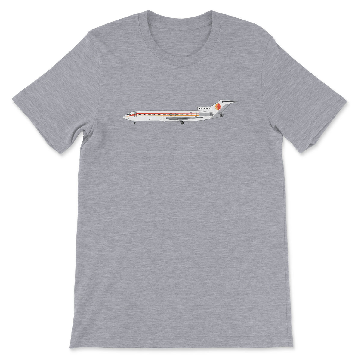 National Airlines Boeing 727 Unisex T-Shirt - Athletic Heather