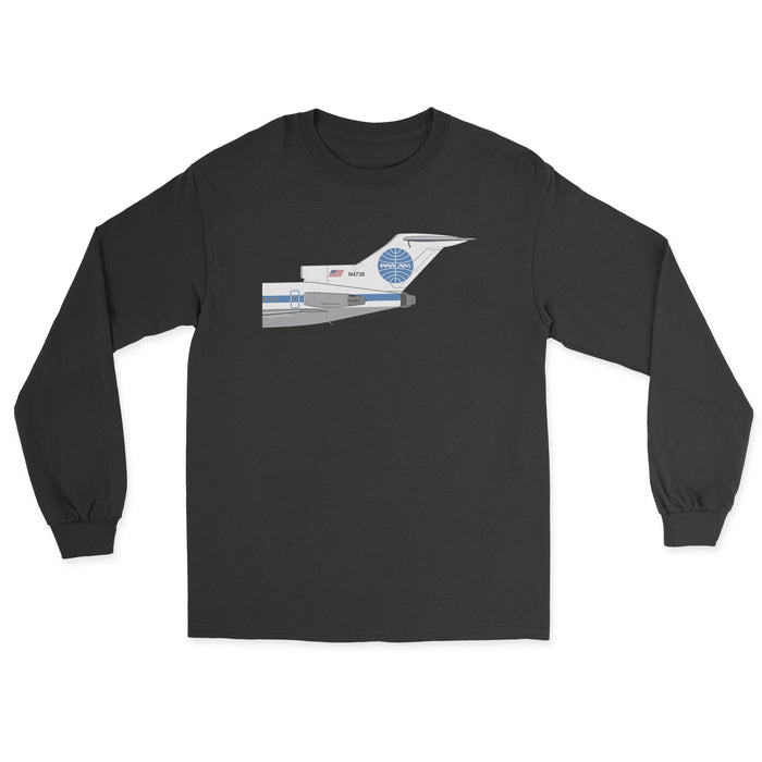 Pan Am Boeing 727 Tail Sections Unisex Long Sleeve T-Shirt - Black