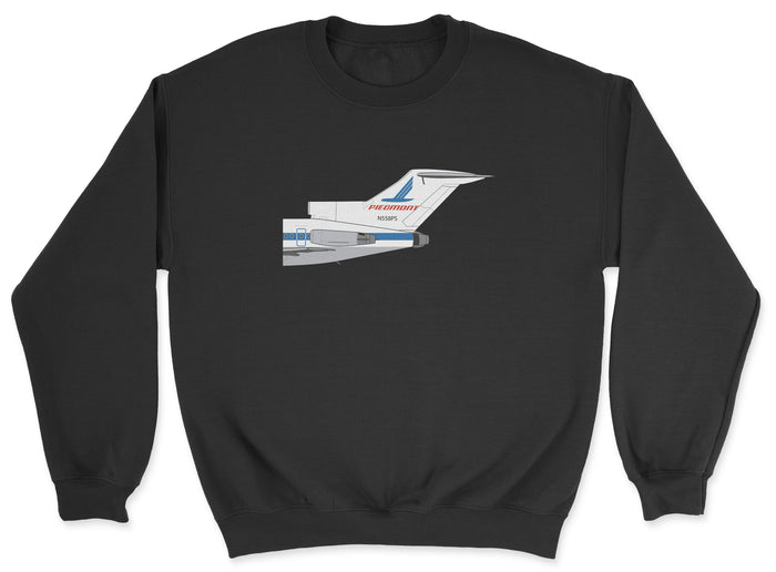 Piedmont Airlines Boeing 727 Tail Section Unisex Sweatshirt - Black