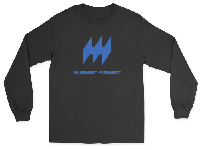 Hughes Airwest Unisex Long Sleeve T-Shirt - Black