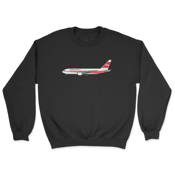 TWA Boeing 767 Unisex Sweatshirt - Black
