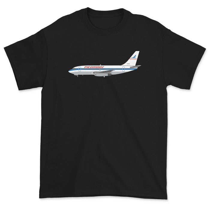 Piedmont Airlines Boeing 737 Unisex T-Shirt - Black