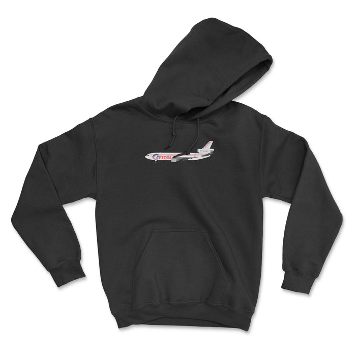 Capitol Air Mcdonnell Douglas DC-10 Unisex Hoodie - Black
