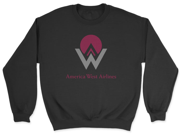 America West Airlines Unisex Sweatshirt - Black
