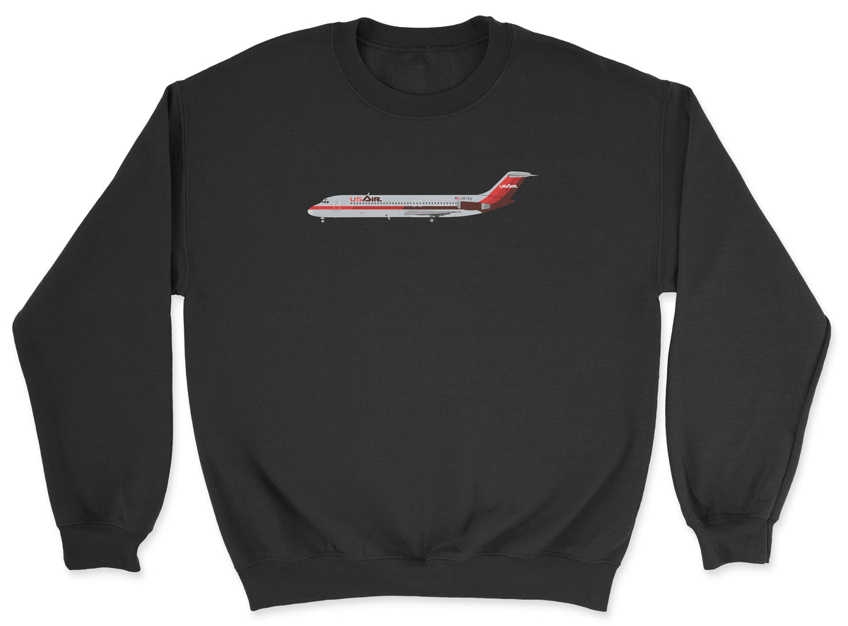 USAir McDonnell Douglas DC-9 Unisex Sweatshirt - Black