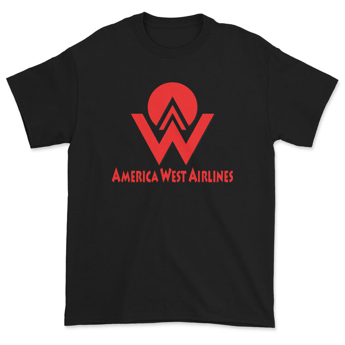America West Airlines Unisex T-Shirt - Black