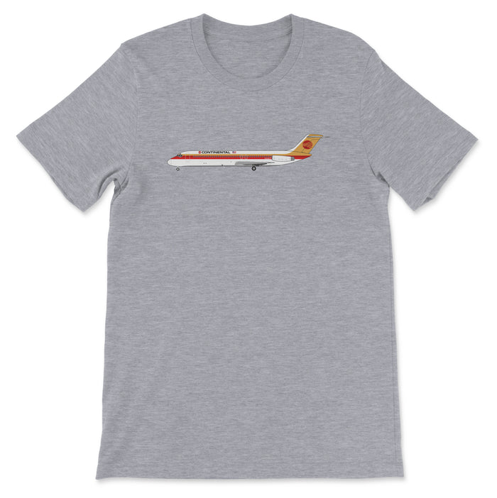 Continental Airlines Mcdonnell Douglas DC-9 Unisex T-Shirt - Athletic Heather