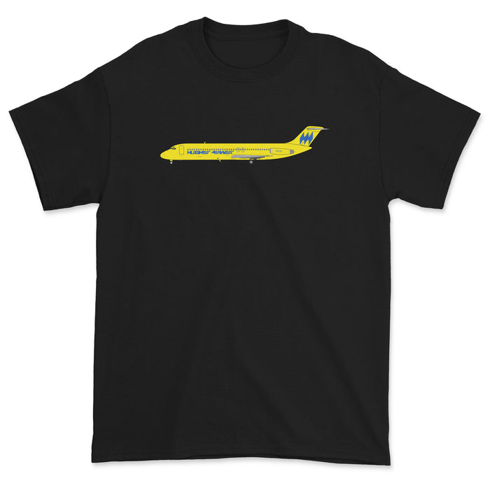 Hughes Airwest McDonnell Douglas DC-9 Unisex T-Shirt - Black