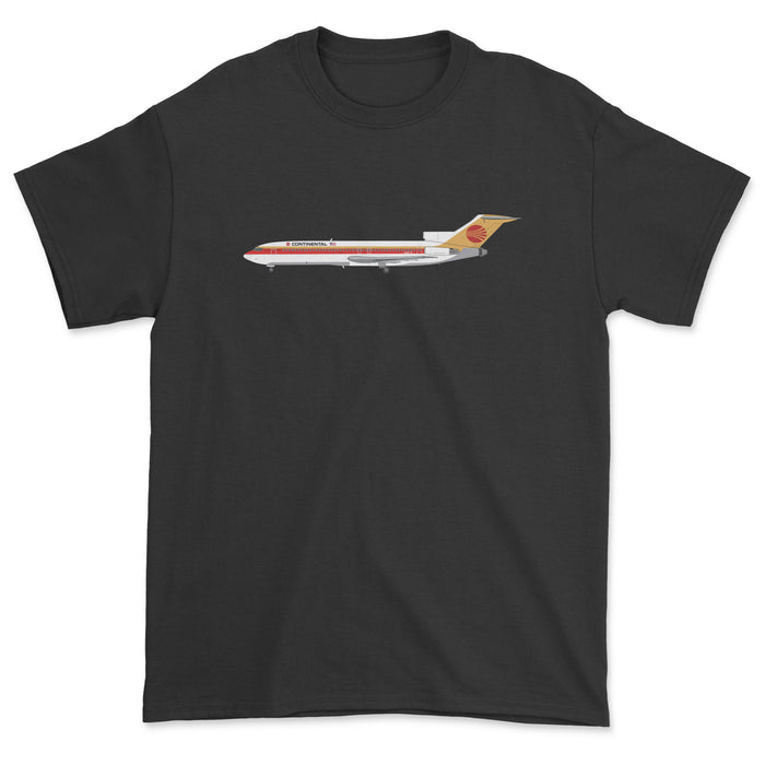 Continental Airlines Boeing 727 Unisex T-Shirt - Black