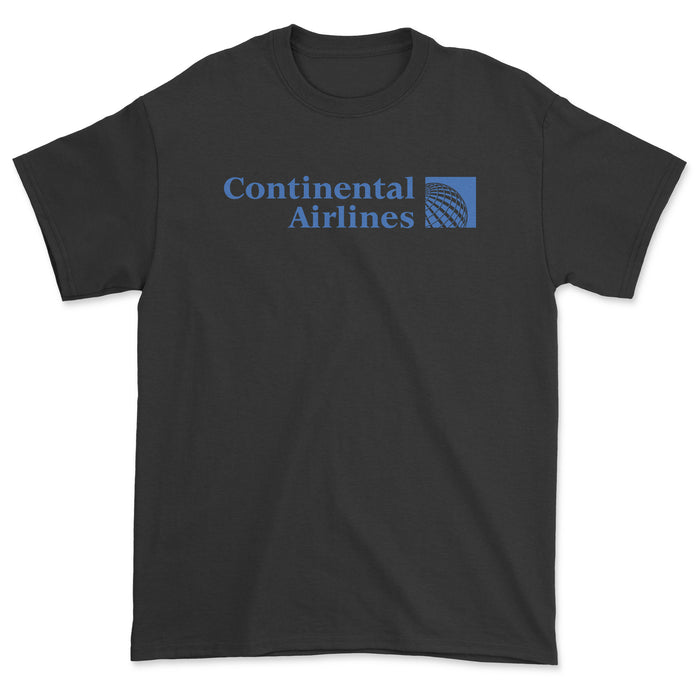 Continental Airlines Unisex T-Shirt - Black